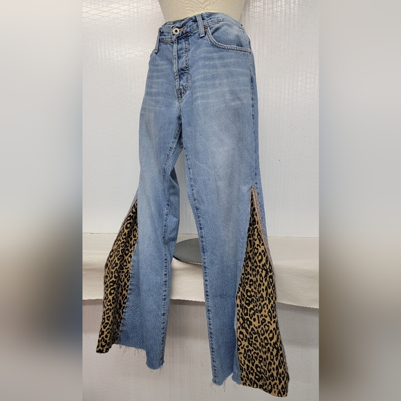Lucky Brand With Hippie Vibe Bell Bottoms Upcycled - Picture 6 of 12